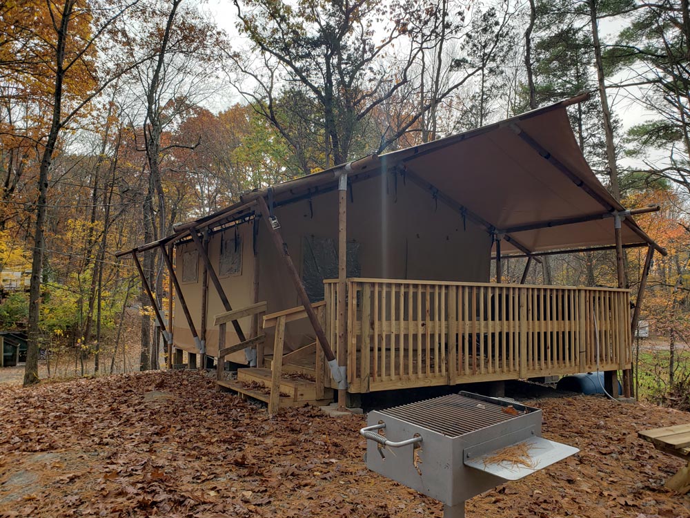 Canvas Tent Exterior,