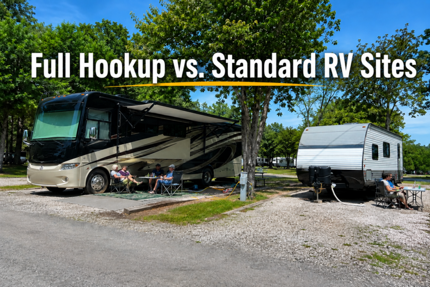 Full Hookup vs. Standard RV Sites