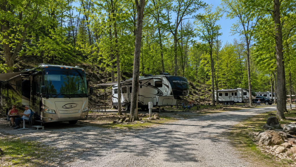 RV Site Types at Panther Lake Camping Resort