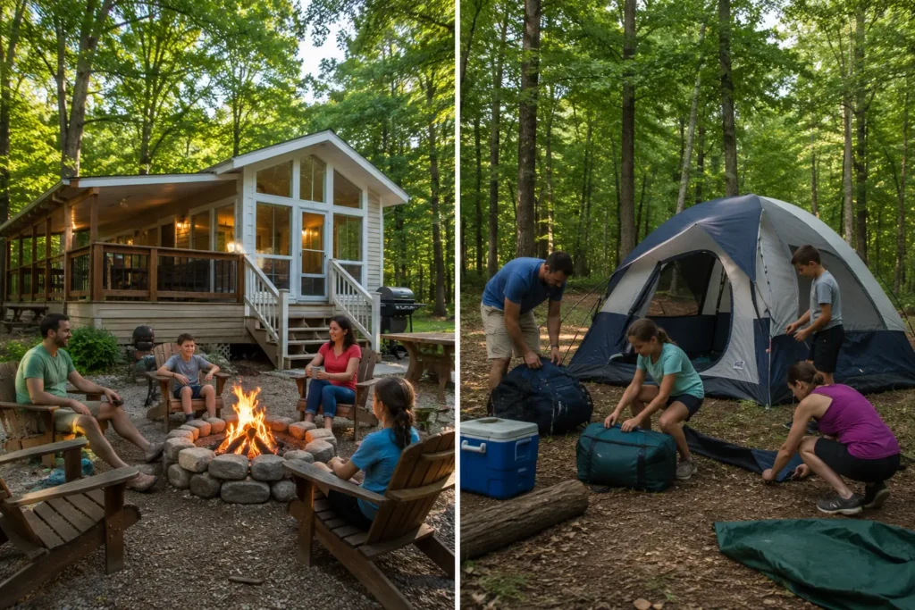 Glamping vs. Camping: What actually changes
